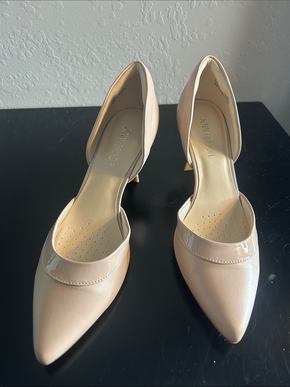 Pointed Toe Pumps, Nude Color